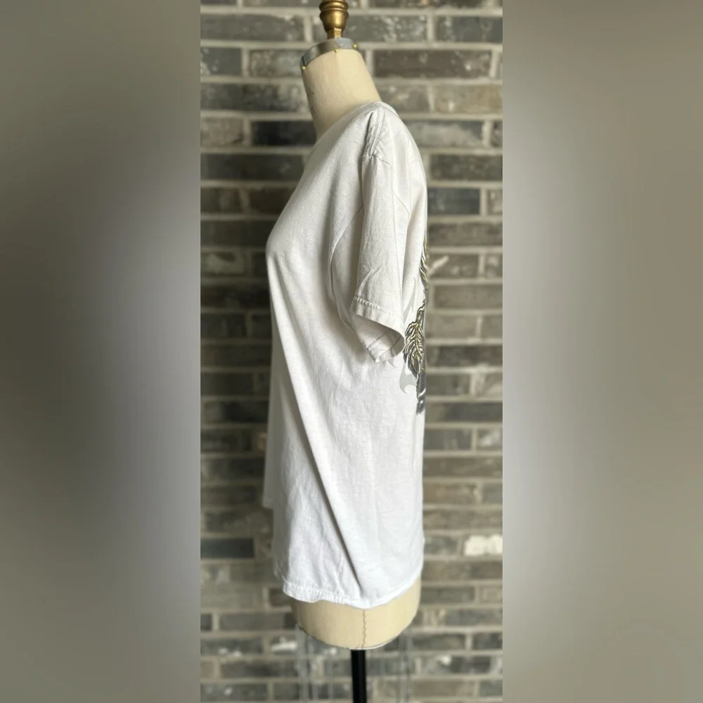 Y2K Vintage Dragon & Panther Yin Yang Graphic Tee Delta Pro Weight - Picture 2 of 9